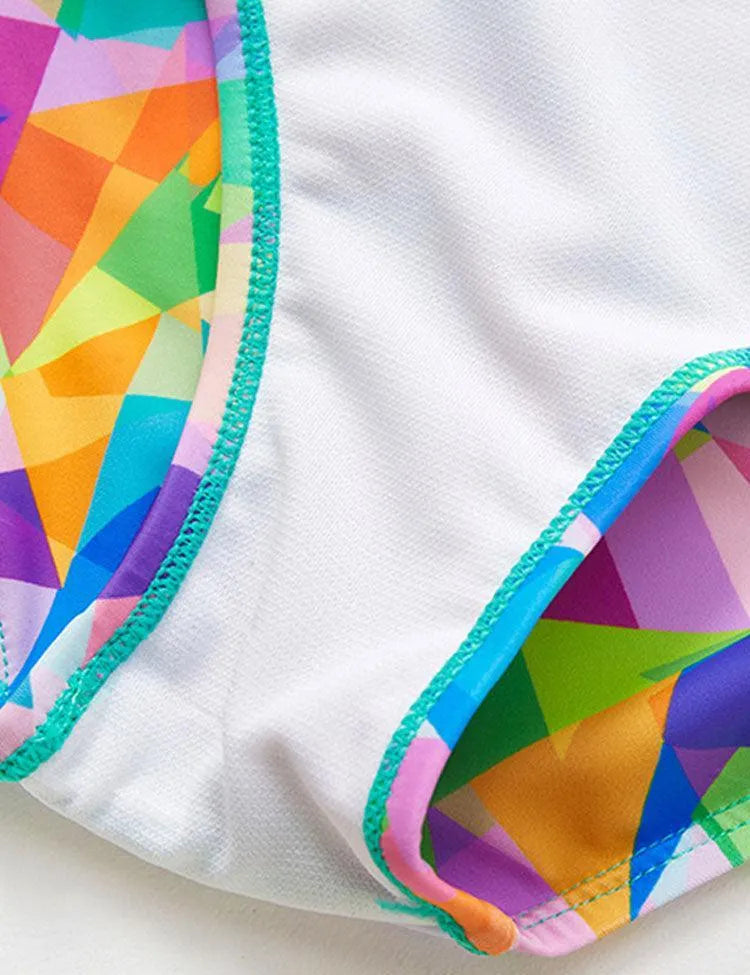 Color Printed One-piece Swimsuit - Mini Taylor