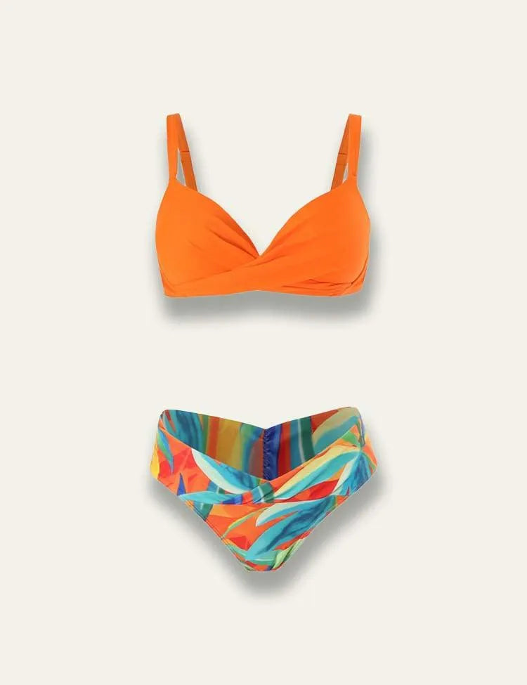 Colorful Family Matching Swim Suit+Long Sleeve Sun Protection Coat - Mini Taylor