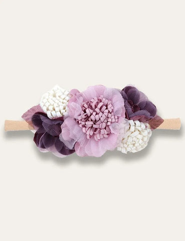 Colorful Flower Artificial Flower Headband - Mini Taylor