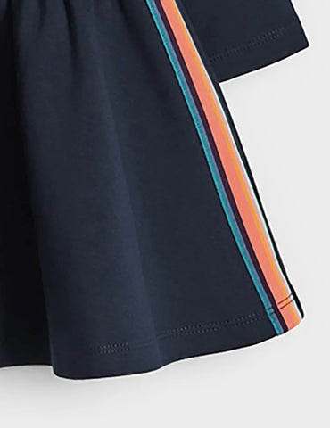 Colorful Zebra Applique Dress - Mini Taylor
