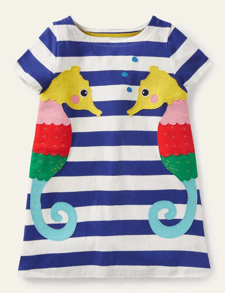 Cotton Appliqué Dress - Mini Taylor