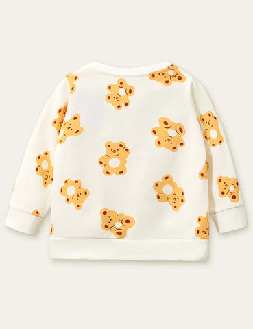 Cute Bear Printed Sweatshirt - Mini Taylor