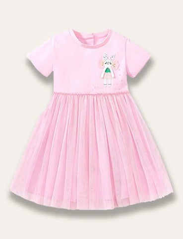 Cute Bunny Appliqué Dress - Mini Taylor