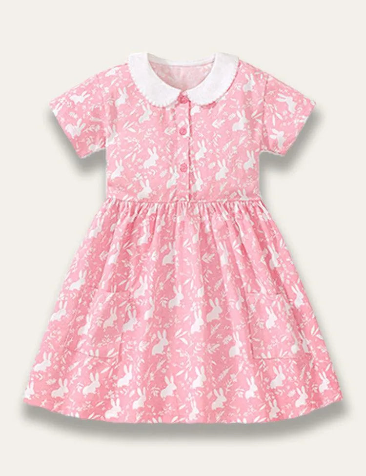 Cute Bunny Print Dress - Mini Taylor