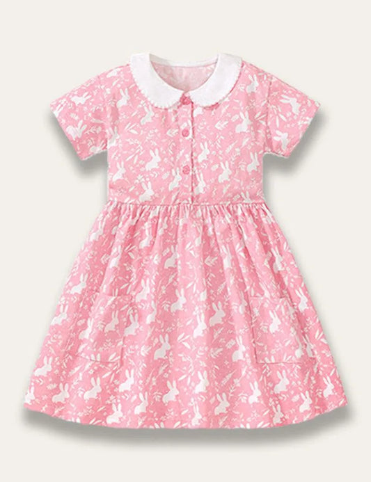 Cute Bunny Print Dress - Mini Taylor