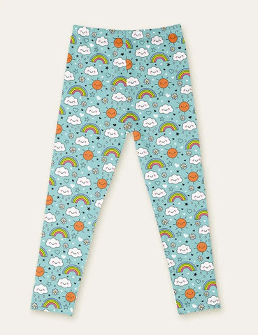 Cute Floral Animal Full Printed Leggings - Mini Taylor