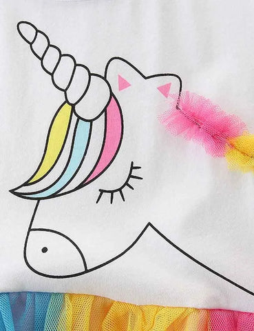 Cute Unicorn Rainbow Tulle Dress - Mini Taylor