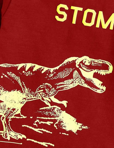 Dinosaur Printed Long-Sleeved T-shirt - Mini Taylor