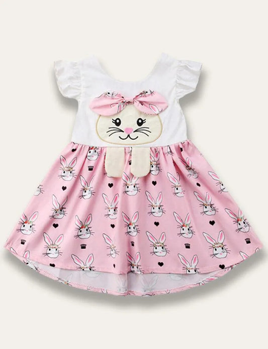 Easter Bunny Appliqué Dress - Mini Taylor