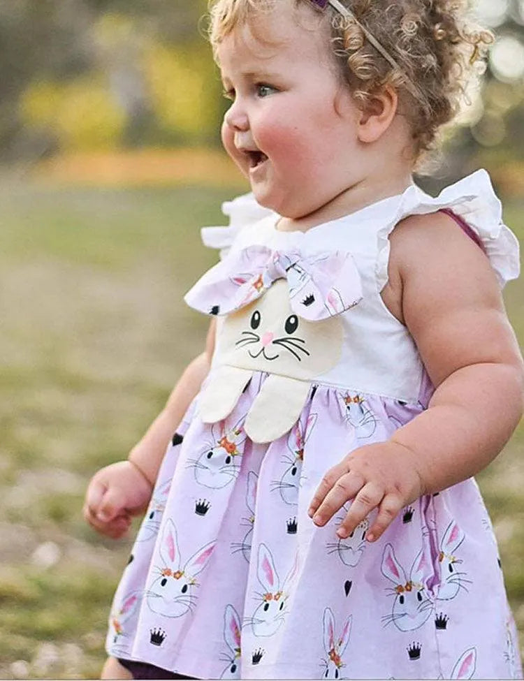 Easter Bunny Appliqué Dress - Mini Taylor
