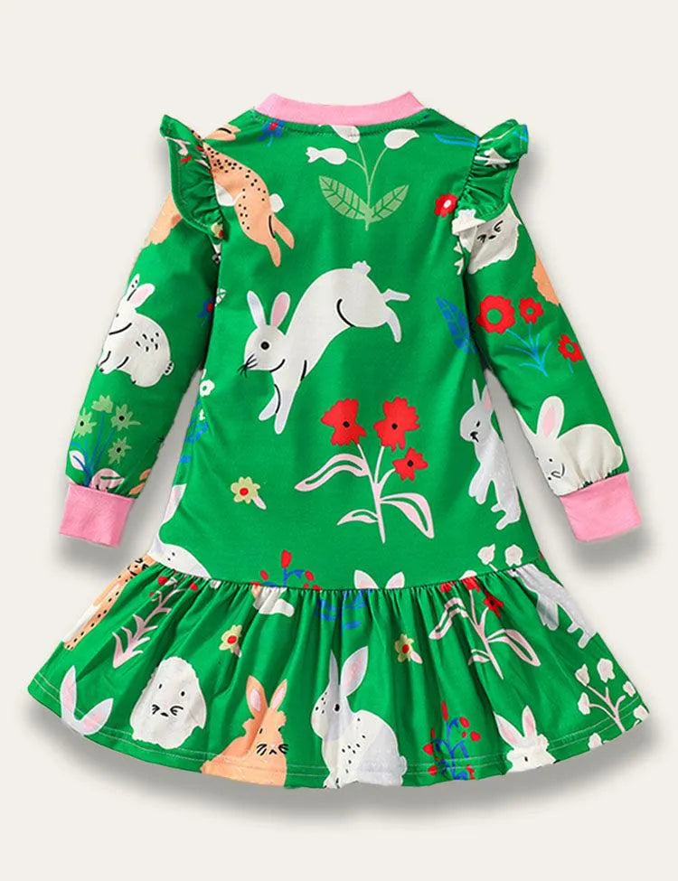 Easter Bunny Print Dress - Mini Taylor