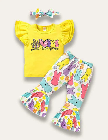 Easter Bunny Print Two Piece Set - Mini Taylor