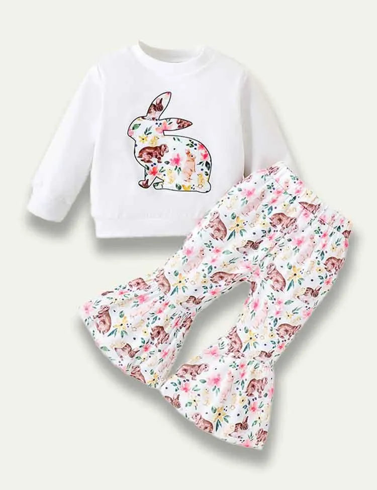 Easter Colored Bunny Long Sleeve Suit - Mini Taylor