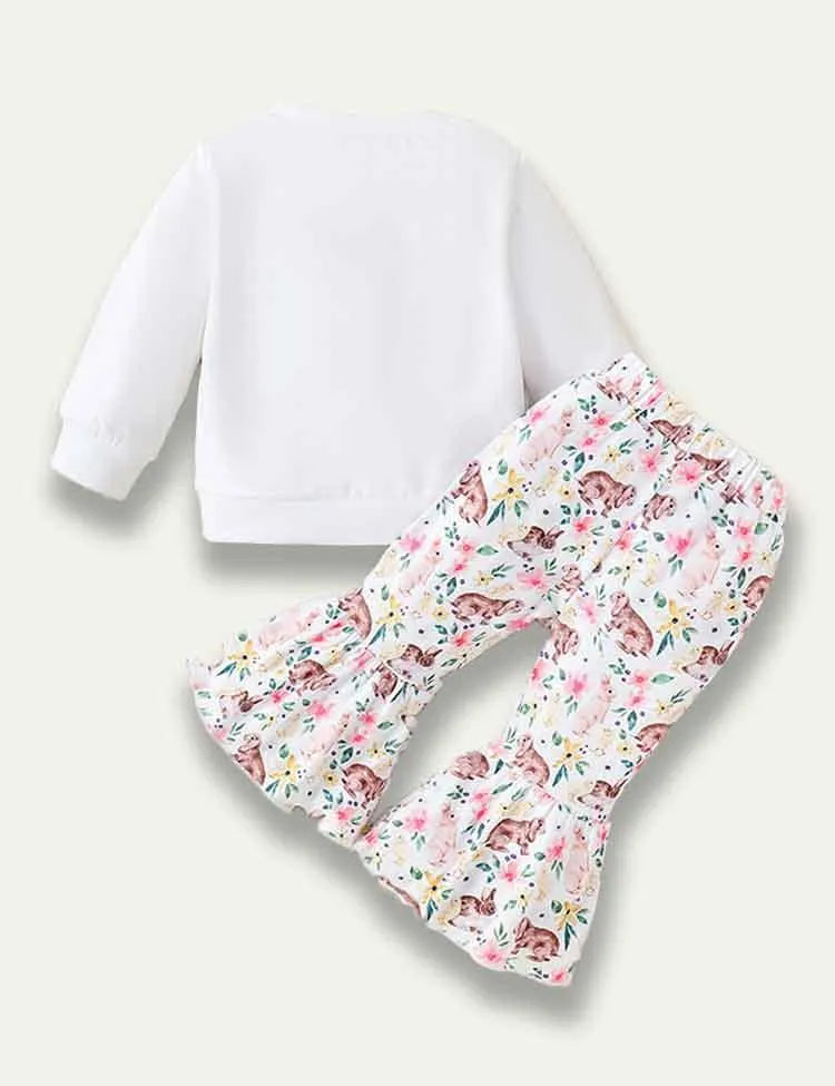 Easter Colored Bunny Long Sleeve Suit - Mini Taylor