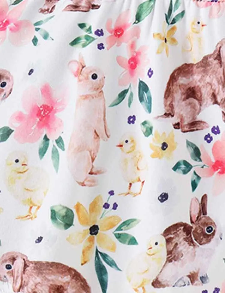 Easter Colored Bunny Long Sleeve Suit - Mini Taylor