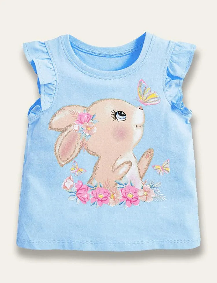Easter Cute Bunny Print Top - Mini Taylor