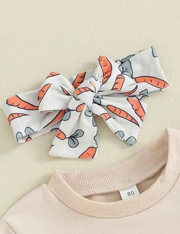 Easter Letter Carrot Printed Suit - Mini Taylor