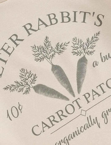 Easter Letter Carrot Printed Suit - Mini Taylor