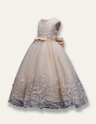 Elegant Princess Floral Tulle Party Dress - Mini Taylor