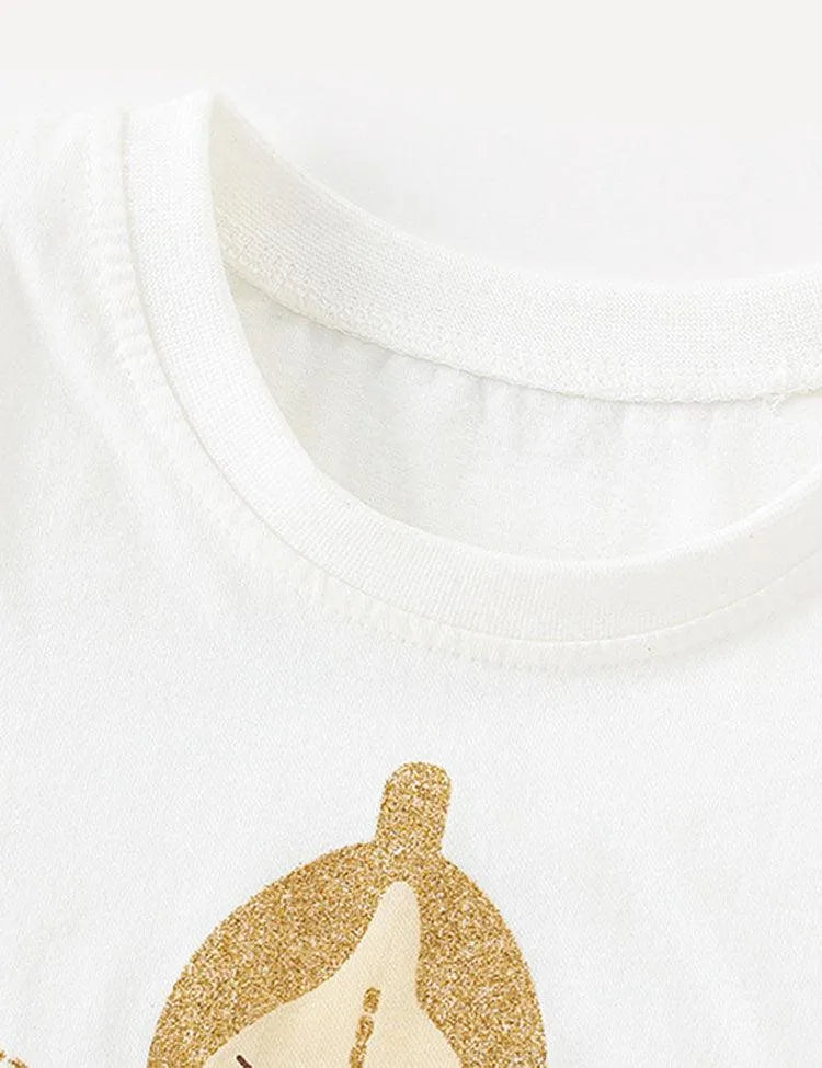 Elf Printed Round Neck Set - Mini Taylor