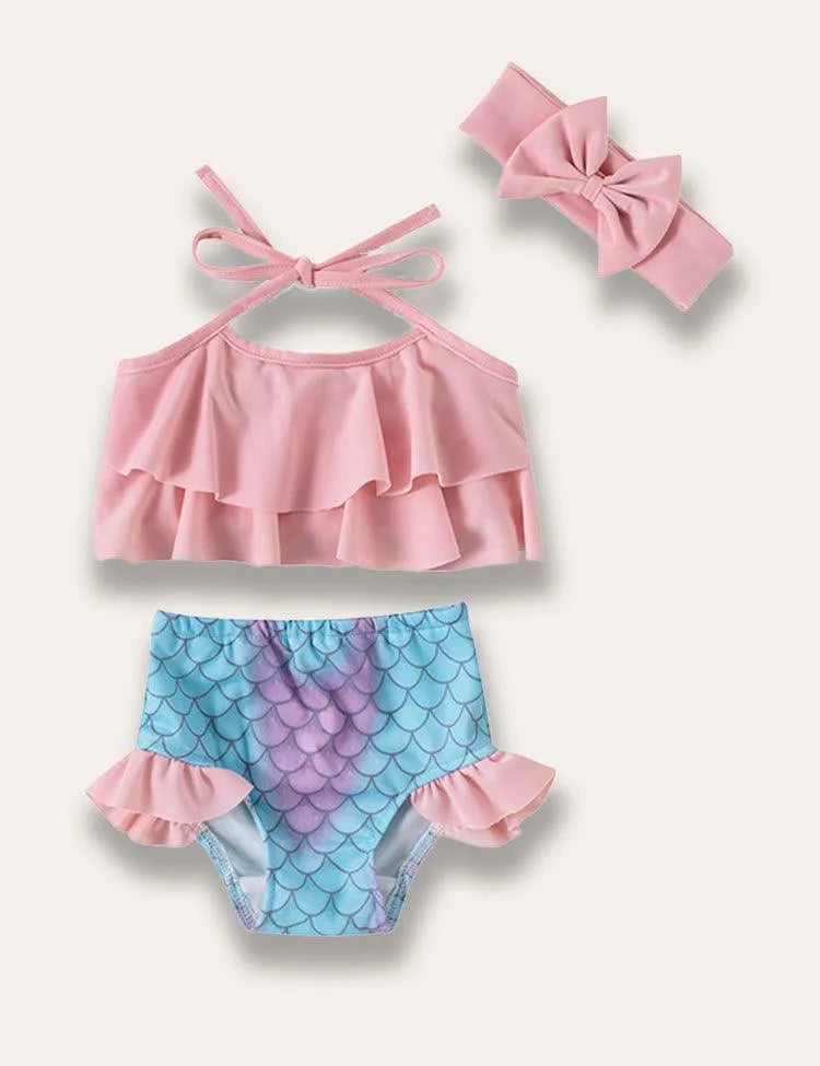 Fish Scale Split Swimsuit - Mini Taylor