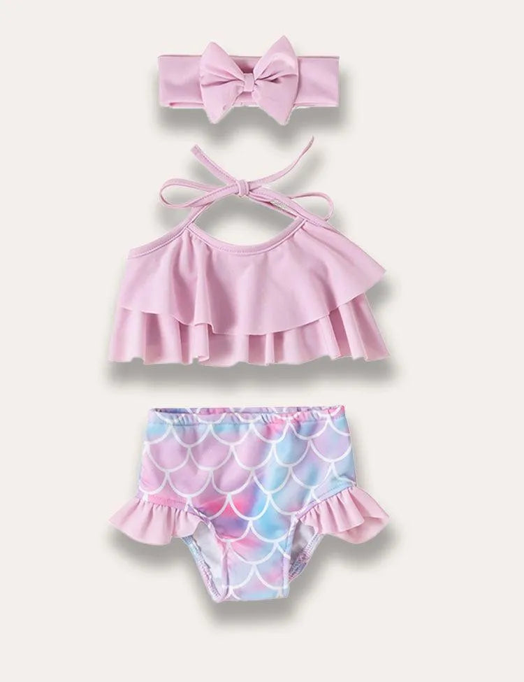 Fish Scale Split Swimsuit - Mini Taylor