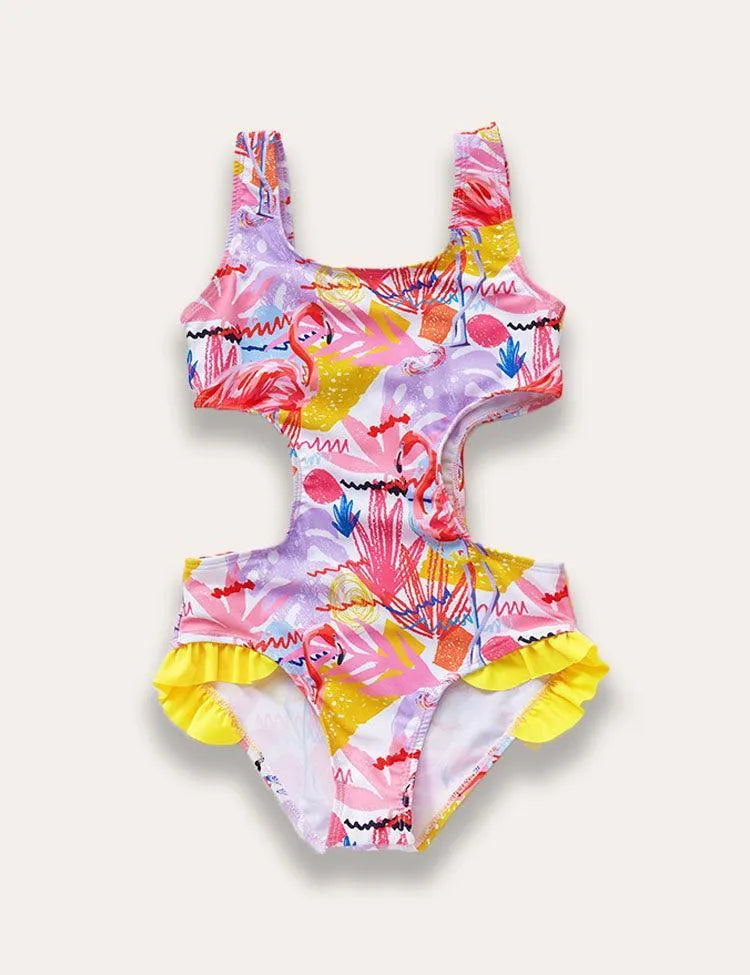 Flamingo Printed One Piece Swimsuit - Mini Taylor