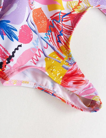 Flamingo Printed One Piece Swimsuit - Mini Taylor