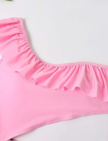 Flamingo Striped Family Matching Swimsuit - Mini Taylor
