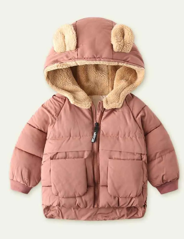 Fleece Zipper Cotton-Padded Jacket - Mini Taylor
