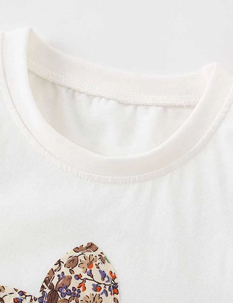 Floral Crown Appliqué Suit - Mini Taylor