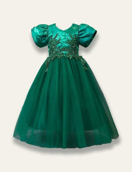 Floral Elegant Princess Party Tulle Dress - Mini Taylor