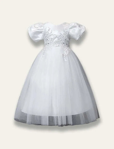Floral Elegant Princess Party Tulle Dress - Mini Taylor