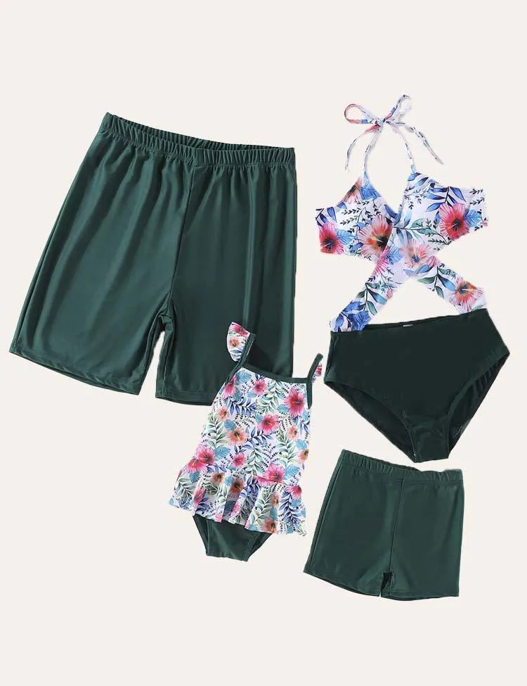 Floral Family Matching Swim Suit - Mini Taylor