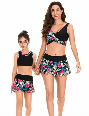 Floral Family Matching Swim Suit - Mini Taylor