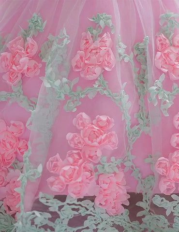 Floral Mesh Party Dress - Mini Taylor