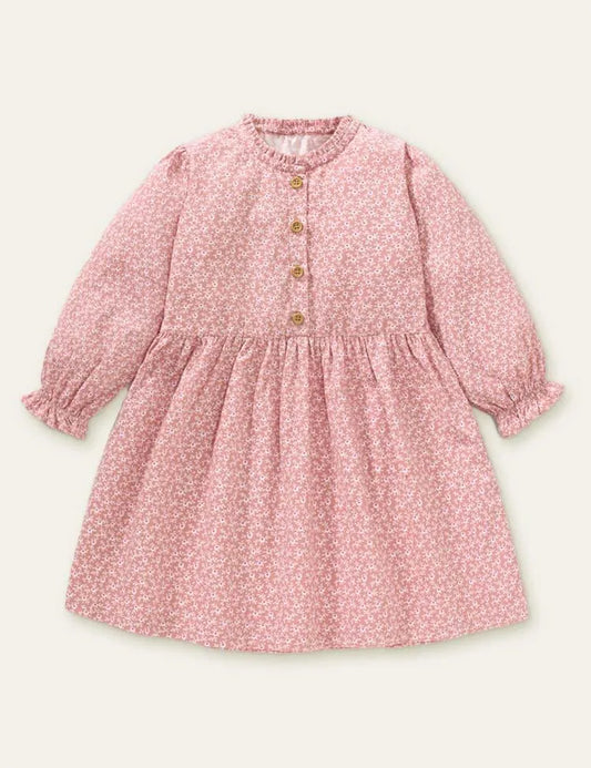 Floral Printed Long Sleeve Dress - Mini Taylor