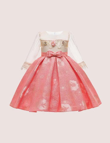 Flower Bow Party Dress - Mini Taylor