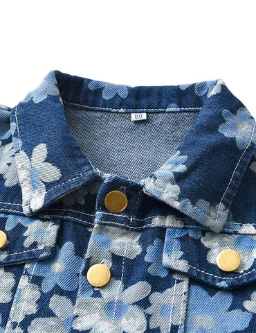 Flower Denim Set - Mini Taylor