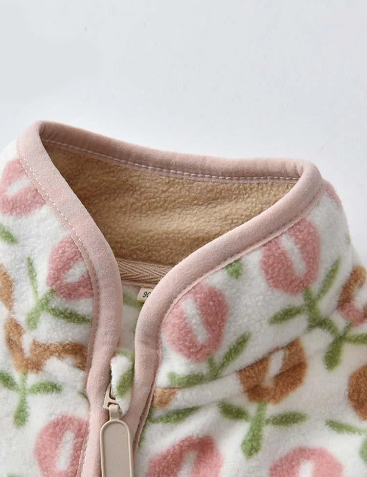 Flower Polar Fleece Jacket - Mini Taylor