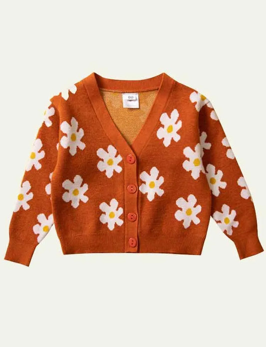 Flower Print Cardigan - Mini Taylor