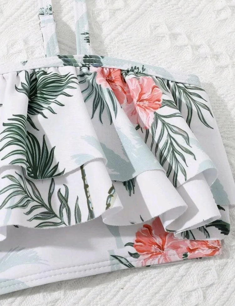 Flower Print Swimsuit Set - Mini Taylor