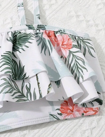 Flower Print Swimsuit Set - Mini Taylor