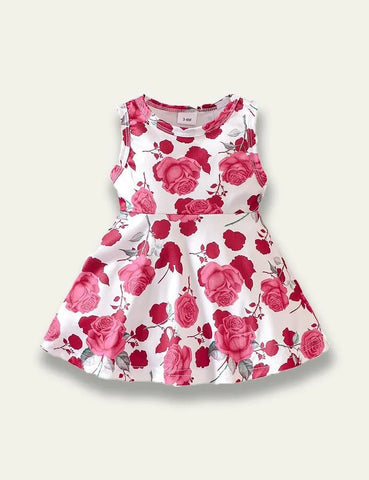 Flower Printed Sleeveless Dress - Mini Taylor
