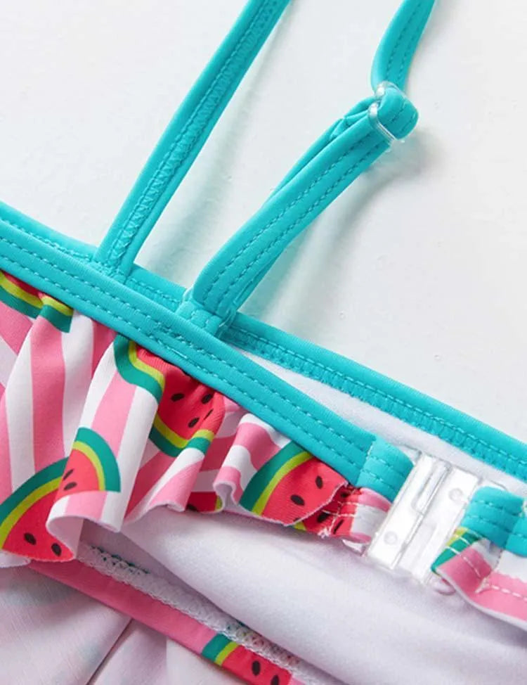 Full Printed Fruit Split Swimsuit - Mini Taylor