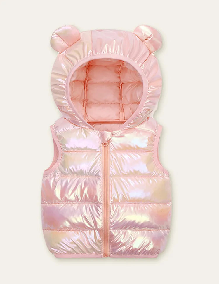 Funny Bear Zipper Design Vest Coat - Mini Taylor