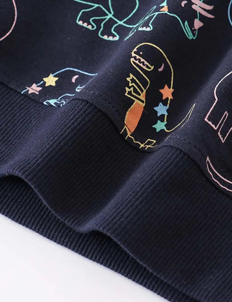 Funny Dinosaur Full Printed Sweatshirt - Mini Taylor