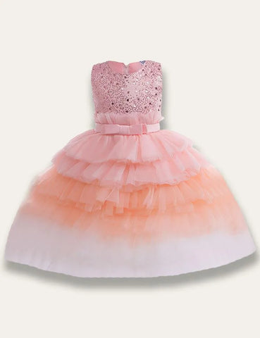 Gradient Tulle Princess Party Dress - Mini Taylor