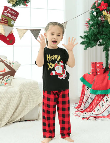 Happy Santa Claus Printed Family Matching Pajamas - Mini Taylor