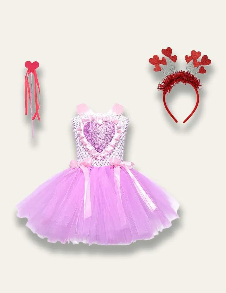 Heart Embroidered Tulle Princess Party Dress - Mini Taylor